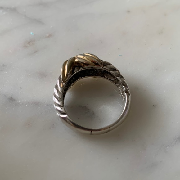 3/$25 ⭐️ Vintage Silver and Gold Knot Ring Size 10 - Picture 2 of 3